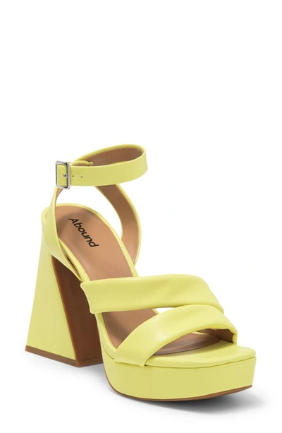 Shop Abound Tracy Platform Sandal In Yellow Canary