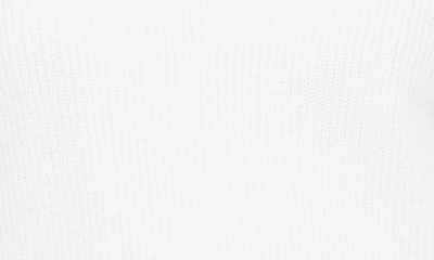 Shop Vince Drop Shoulder V-neck Sweater In Optic White