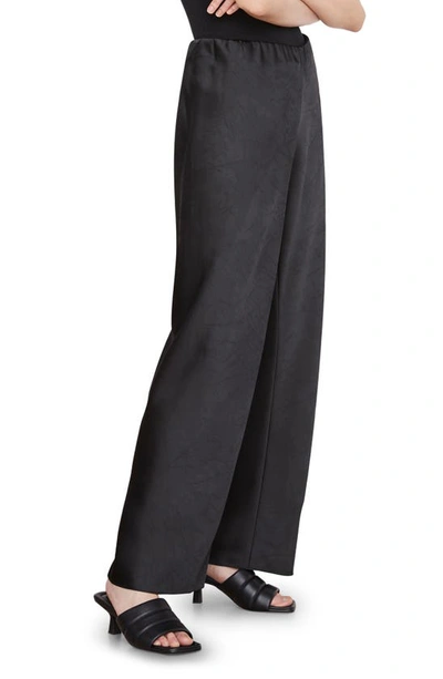 Shop Vince Satin Bias Cut Pants In Black