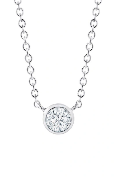 Shop Kwiat Diamond Circle Pendant Necklace In White Gold