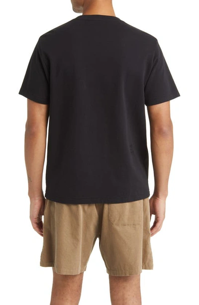 Shop Frame Duo Fold Cotton T-shirt In Noir