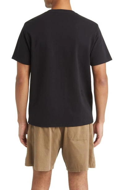 Frame Logo T-shirt Noir Cotton In Noir