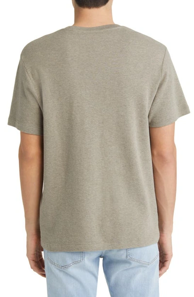 Shop Frame Duo Fold Cotton T-shirt In Heather Dark Beige