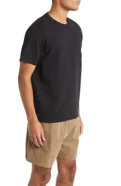 Shop Frame Duo Fold Cotton T-shirt In Noir