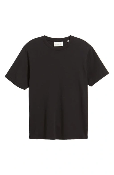 Shop Frame Duo Fold Cotton T-shirt In Noir