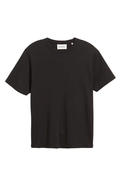 Frame Logo T-shirt Noir Cotton In Noir