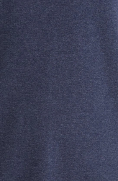 Shop Frame Duo Fold Cotton T-shirt In Heather Dark Blue