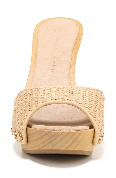 Shop Veronica Beard Layne Slide Sandal In Ecru