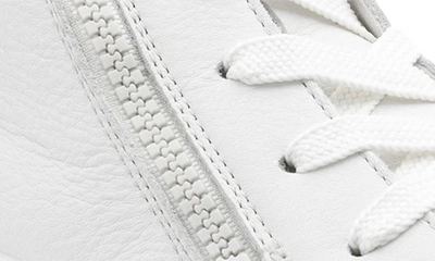 Ara Camden High Top Sneaker In White Calf