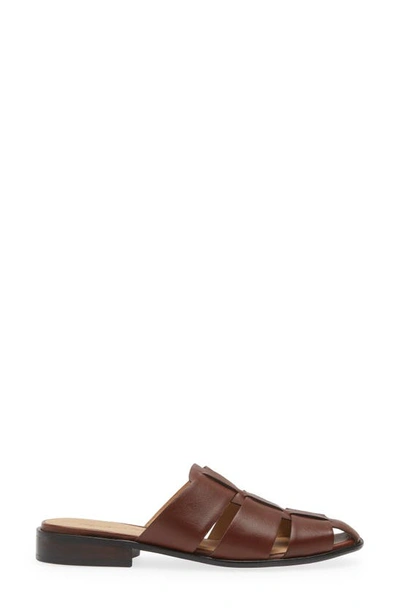 Shop Madewell The Dixson Fisherman Mule In Apple Butter