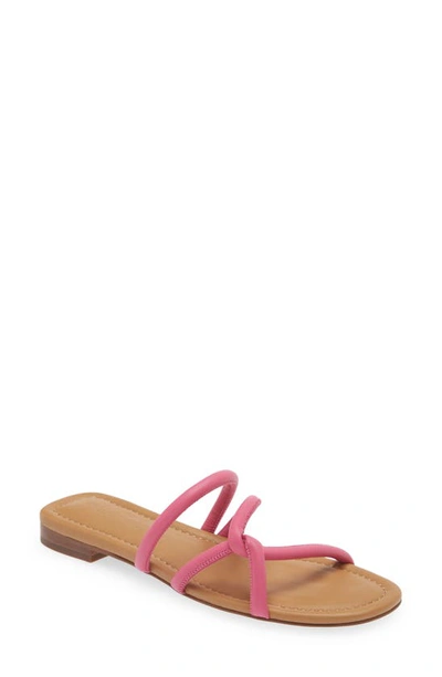 Shop Madewell Pretty Femme Slide Sandal In Raspberry Frosting