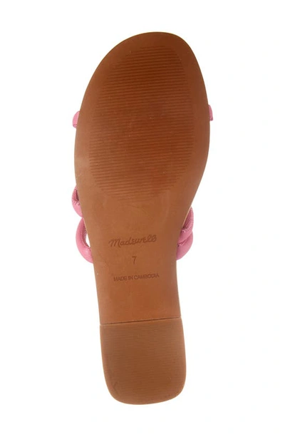 Shop Madewell Pretty Femme Slide Sandal In Raspberry Frosting