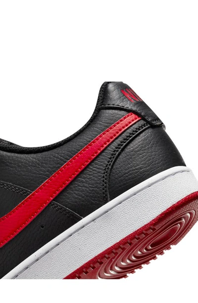 Shop Nike Court Vision Low Sneaker In Black/ Red/ White