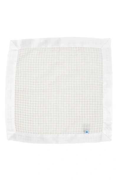 Little Unicorn 3-pack Print Cotton Muslin Blankets In Tan Gingham