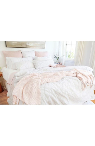 Pom Pom At Home Trestles Oversize Throw Blanket In Blush