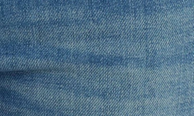 Shop Valentino Garavani Vlogo Chain Detail Stretch Denim Bootcut Jeans In 558-medium Blue Denim