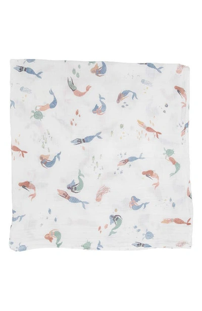 Little Unicorn 3-pack Muslin Swaddle Blanket In Mermaids