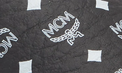 Shop Mcm Monogram Slide Sandal In Black