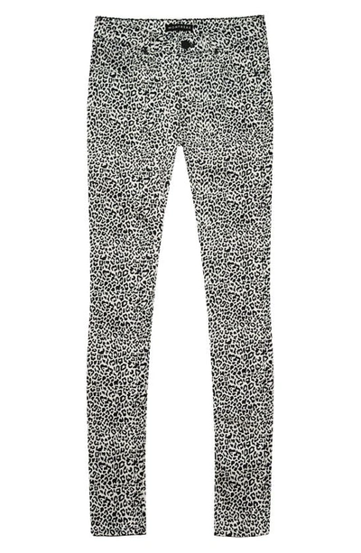 Shop Monfrere Greyson Skinny Jeans In Blanc Leopard