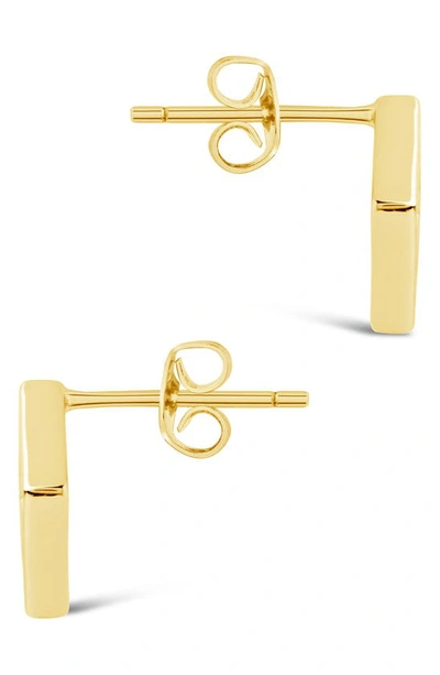 Shop Sterling Forever Fiya Cubic Zirconia Stud Earrings In Gold