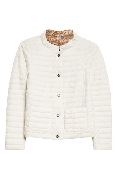 Shop Herno Reversible Water Repellent Down Puffer Jacket In White To Gold