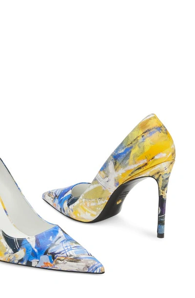 Shop Stuart Weitzman X Kidsuper Stuart 100 Pump In Blue Multi