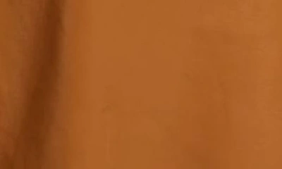 Fabiana Filippi Leather Wide Leg Pants In Toffee