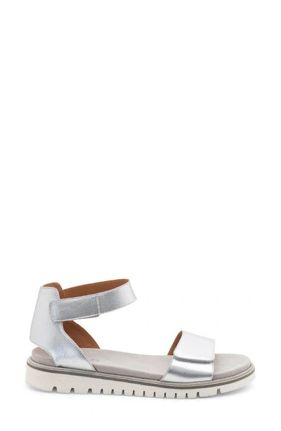 Ara Kasandra Sandal In Silver Metallic Calf