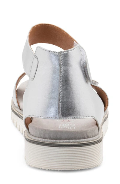 Ara Kasandra Sandal In Silver Metallic Calf