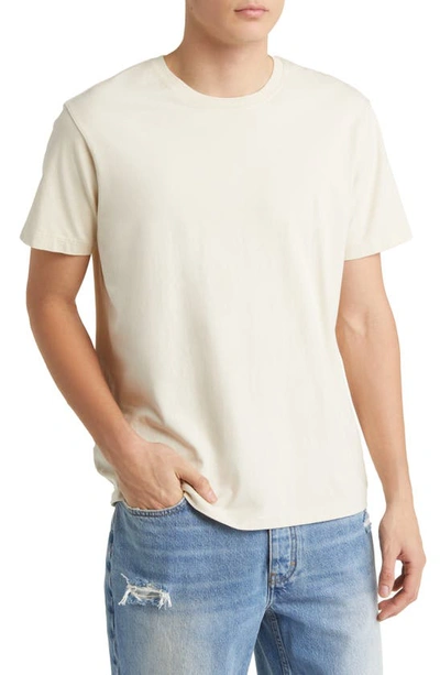 Shop Frame Logo Cotton T-shirt In White Beige