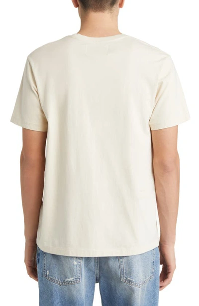 Shop Frame Logo Cotton T-shirt In White Beige