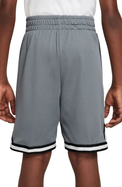 Shop Nike Kids' Dri-fit Dna B-ball Shorts In Cool Grey/ Black
