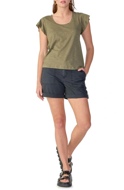 Shop Sanctuary West Side Scoop Neck T-shirt In Mossy Green