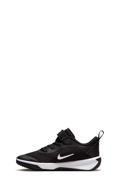 Shop Nike Kids' Omni Multi-court Sneaker In Black/ White