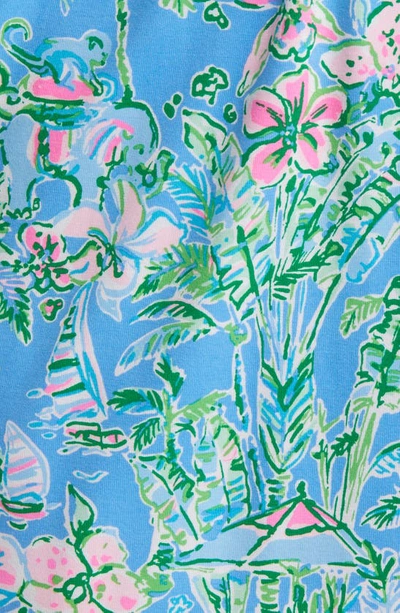 Shop Lilly Pulitzer Parigi Floral Skort Romper In Boca Blue Beneath Bougainville