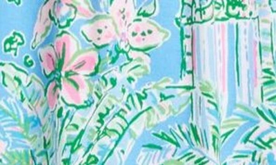 Shop Lilly Pulitzer Parigi Floral Skort Romper In Boca Blue Beneath Bougainville