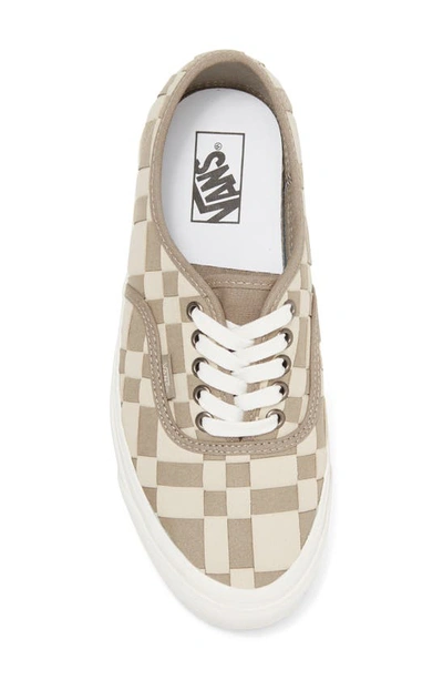 Shop Vans Authentic 44 Dx Sneaker In Woven Check Brown/ Khaki