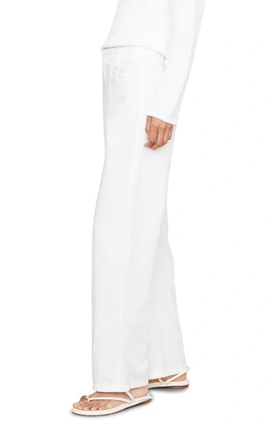 Shop Vince High Waist Wide Leg Pants In Off White