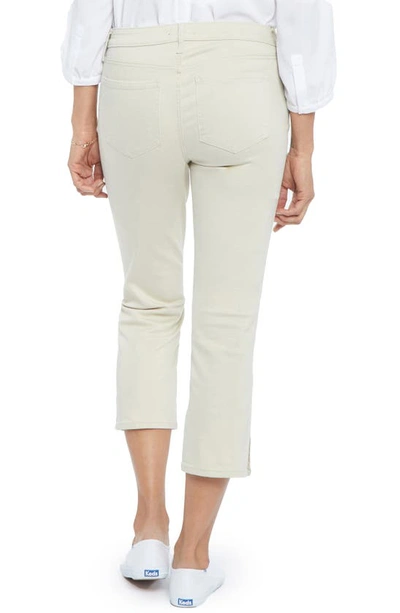Nydj Chloe Womens Side Slit Skinny Capri Jeans In Feather