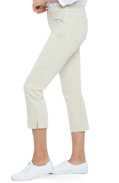 Nydj Chloe Womens Side Slit Skinny Capri Jeans In Feather