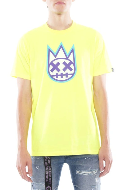 Shop Cult Of Individuality Clean Shimuchan Cotton Graphic Tee In Highlighter Green