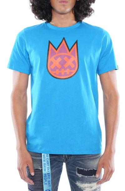 Shop Cult Of Individuality 3d Clean Shimuchan Cotton Graphic Tee In Dresden Blue