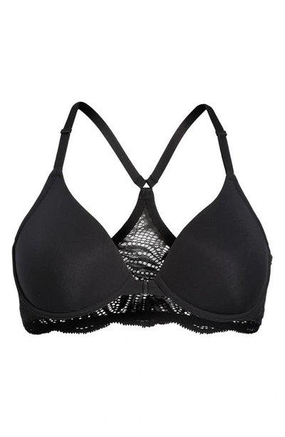Natori Underwire Front Close Contour Bra In Black