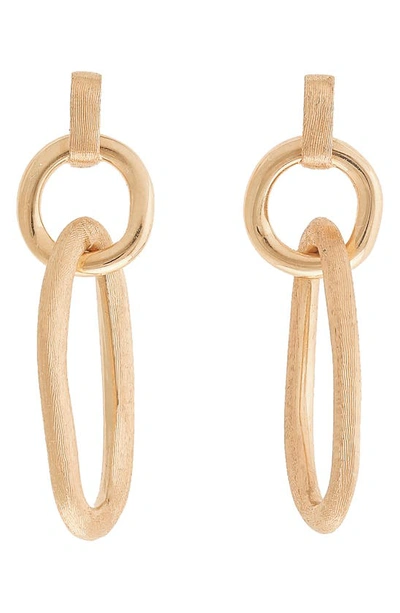 Shop Marco Bicego Jaipur Double Link Drop Earrings In Gold