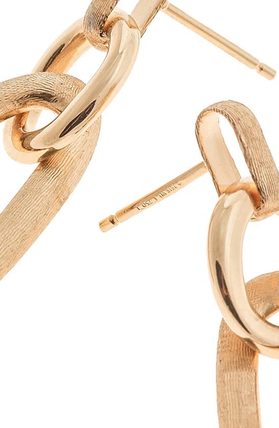 Shop Marco Bicego Jaipur Double Link Drop Earrings In Gold