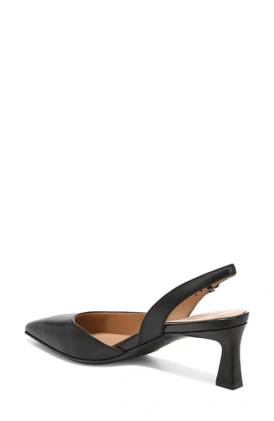 Naturalizer Dalary Slingback Pointed Toe Pump In Black Leather