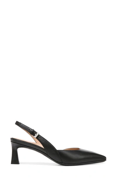 Naturalizer Dalary Slingback Pointed Toe Pump In Black Leather