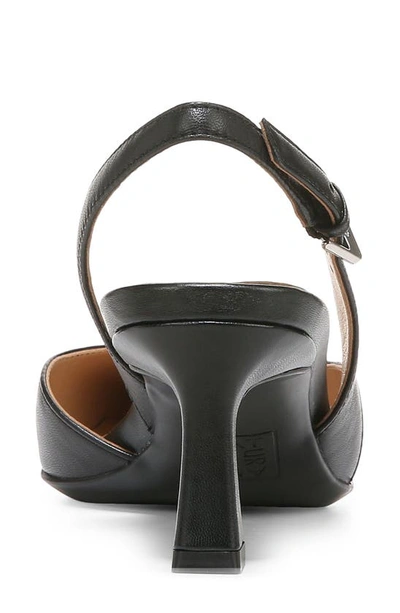 Naturalizer Dalary Slingback Pointed Toe Pump In Black Leather