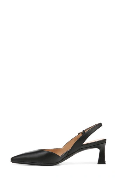 Naturalizer Dalary Slingback Pointed Toe Pump In Black Leather
