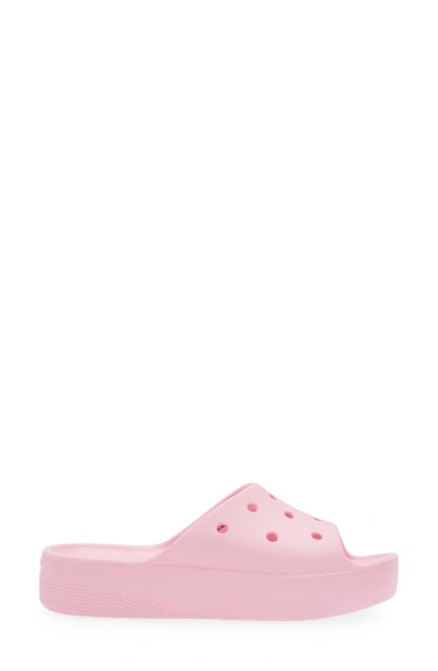 Crocs Classic Platform Slide Sandal In Flamingo